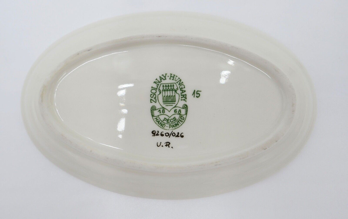 ZSOLNAY PECS 9260/026 HAMUTÁL Gold Ungarn Hungary porcelain Porzellan 11,5 cm - Antikhandel-Stuttgart