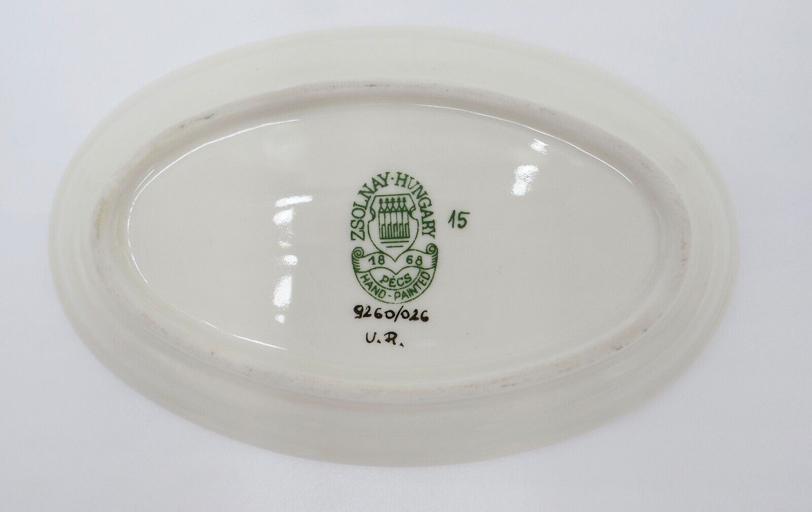 ZSOLNAY PECS 9260/026 HAMUTÁL Gold Ungarn Hungary porcelain Porzellan 11,5 cm - Antikhandel-Stuttgart