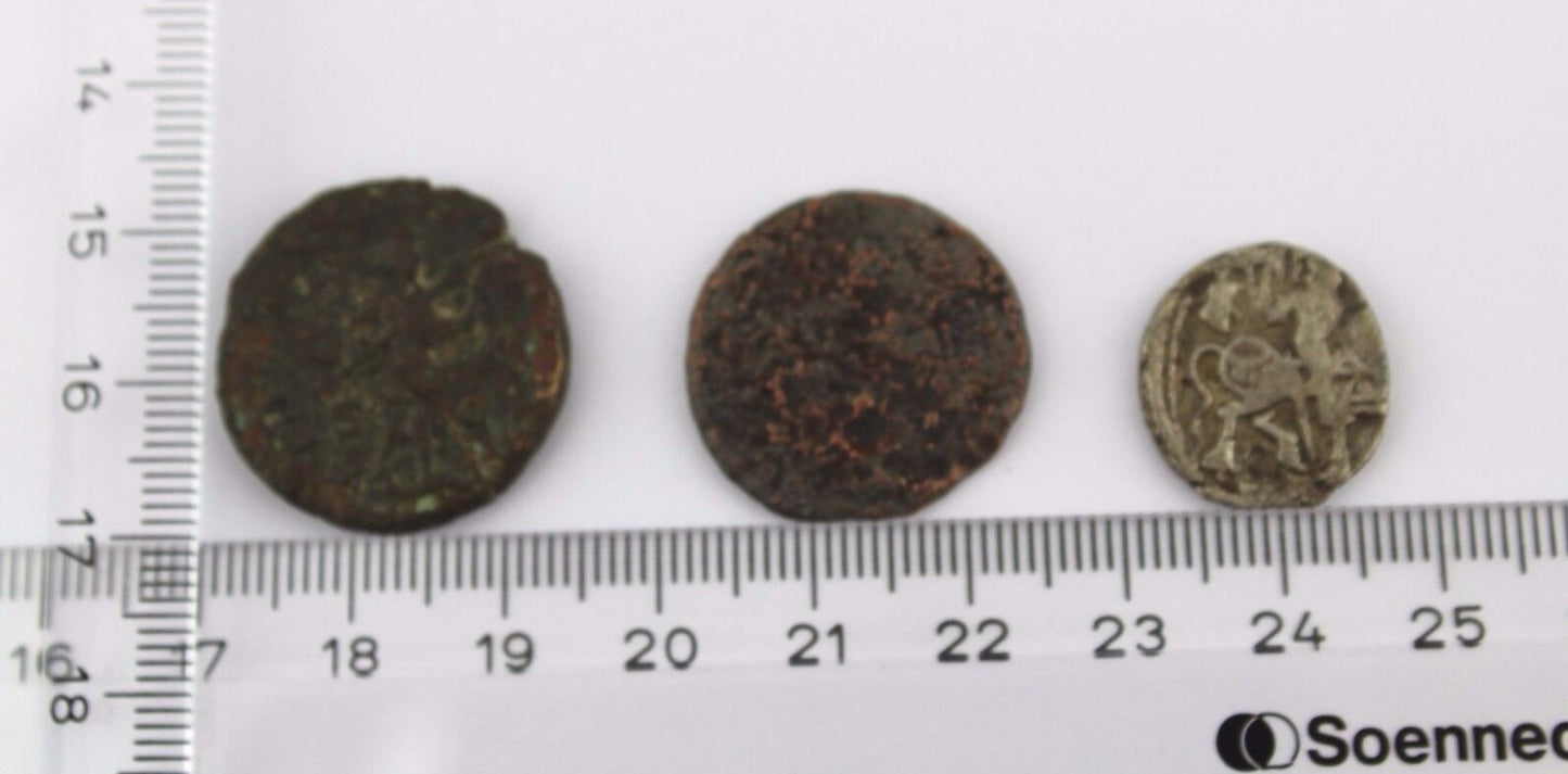 3 alte Münze old Coin Rom Römische Reich Kupfer Roman Empire Medaille medal SC - Antikhandel-Stuttgart