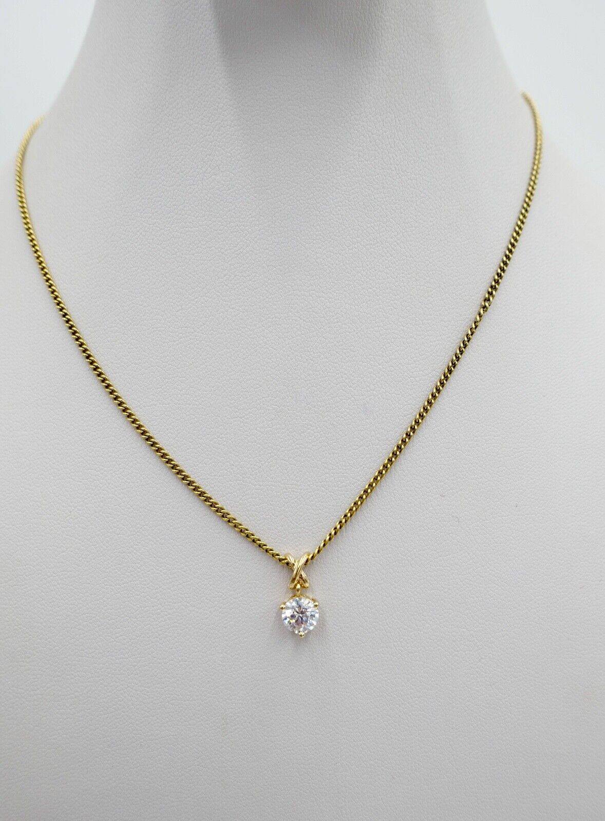 DQCZ Anhänger mit Zirkonia 585 / 14K Gold Gelbgold - Antikhandel-Stuttgart