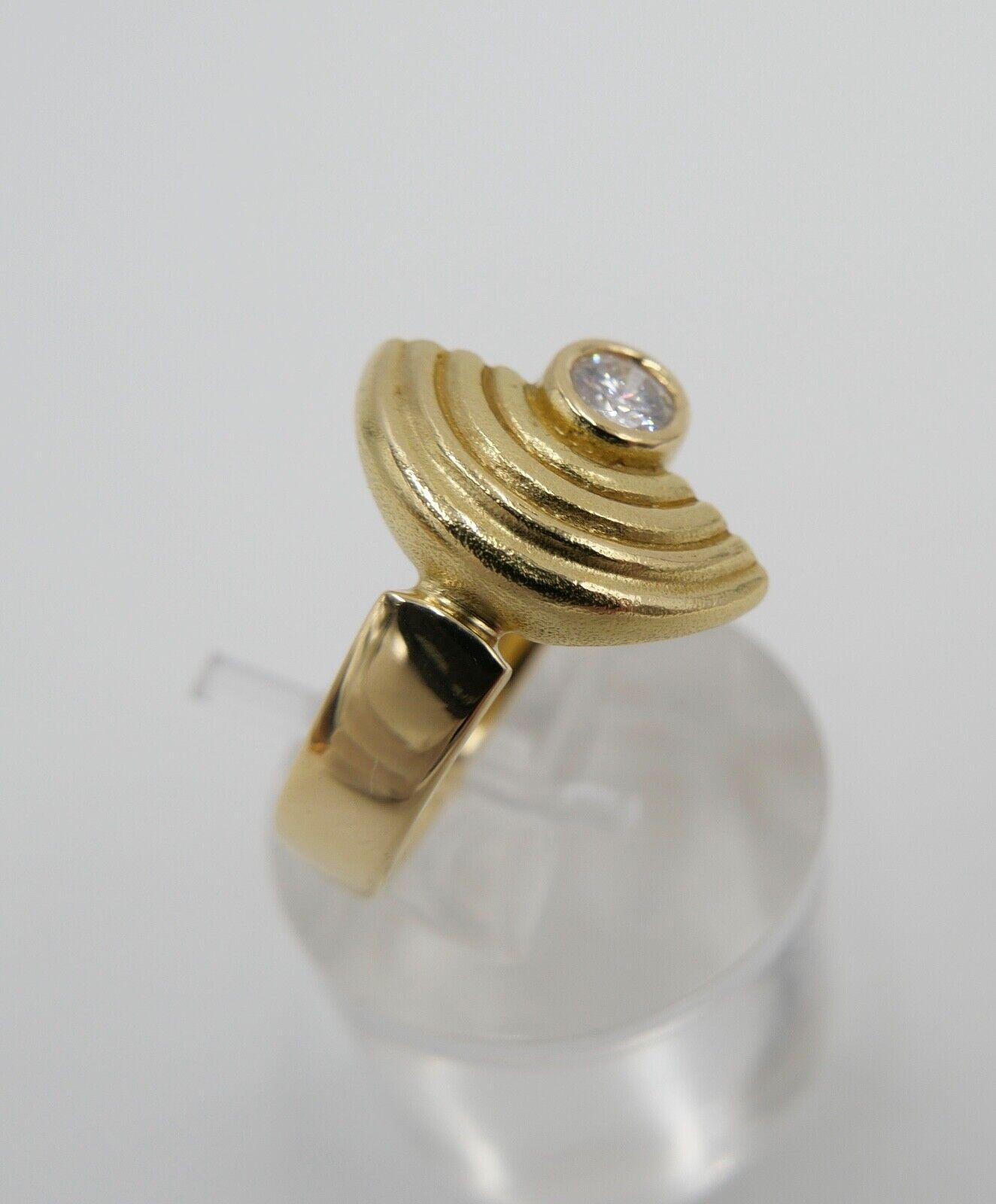 Ring 750 18K Gold Brillant 0,20 Ct ( aus einem Set ) Größe 55 - Antikhandel-Stuttgart