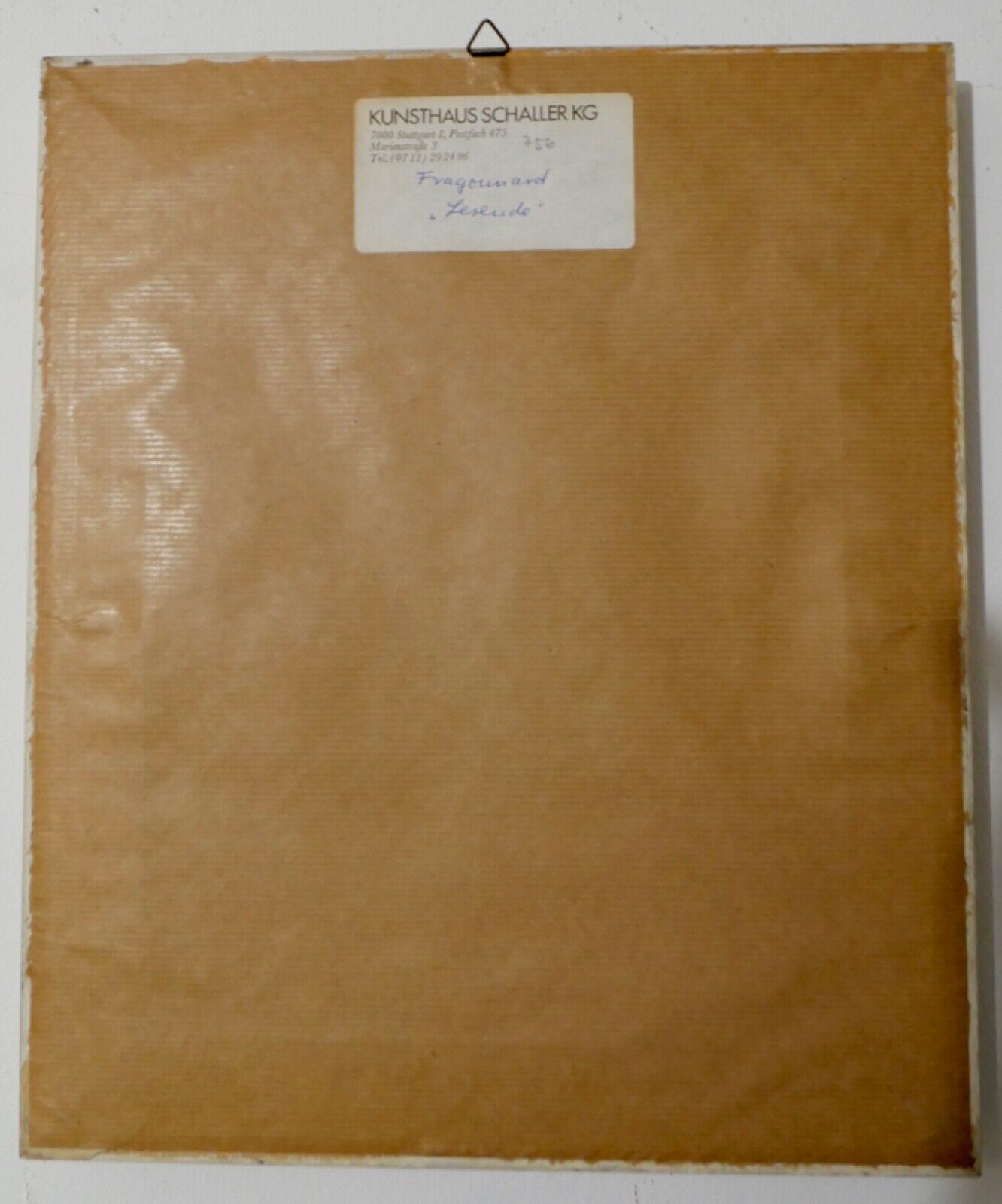 Lesendes Mädchen 1776 Jean Honoré Fragonard KUNSTKOPIE - DRUCK 37x31cm - Antikhandel-Stuttgart