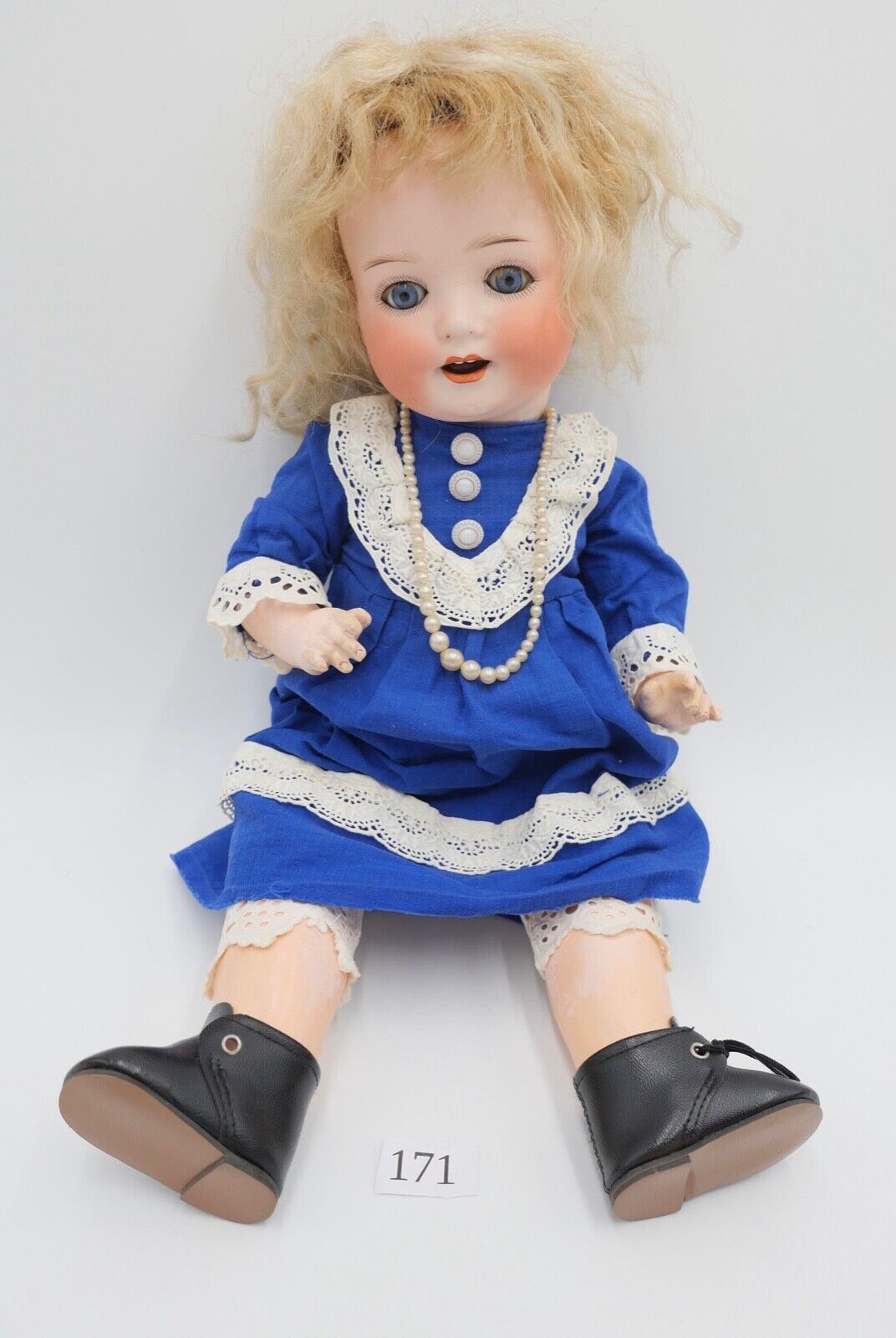 Antike Bisk Porzellan Puppe Gebr. Heubach Köppelsdorf 300.1. old doll 47 cm - Antikhandel-Stuttgart