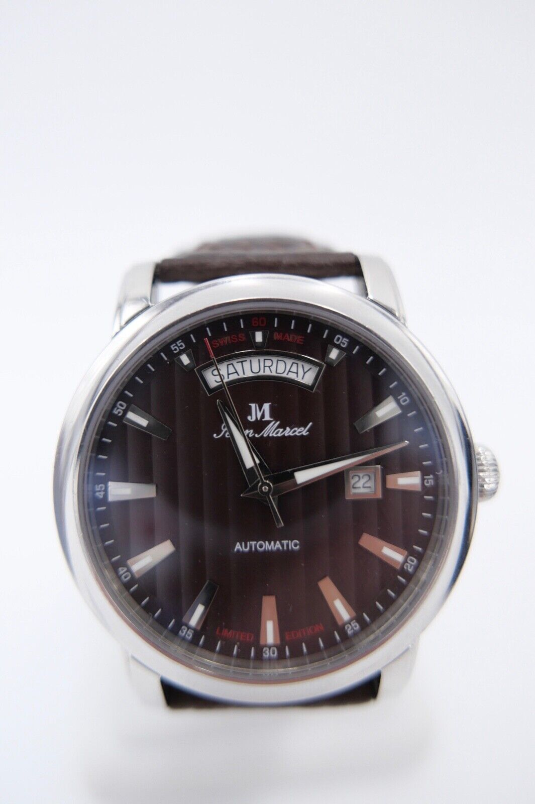 Jean Marcel Clarus 160.252 Braun ETA 2834-2 Automatic limitiert 158/300 Ø 43mm - Antikhandel-Stuttgart