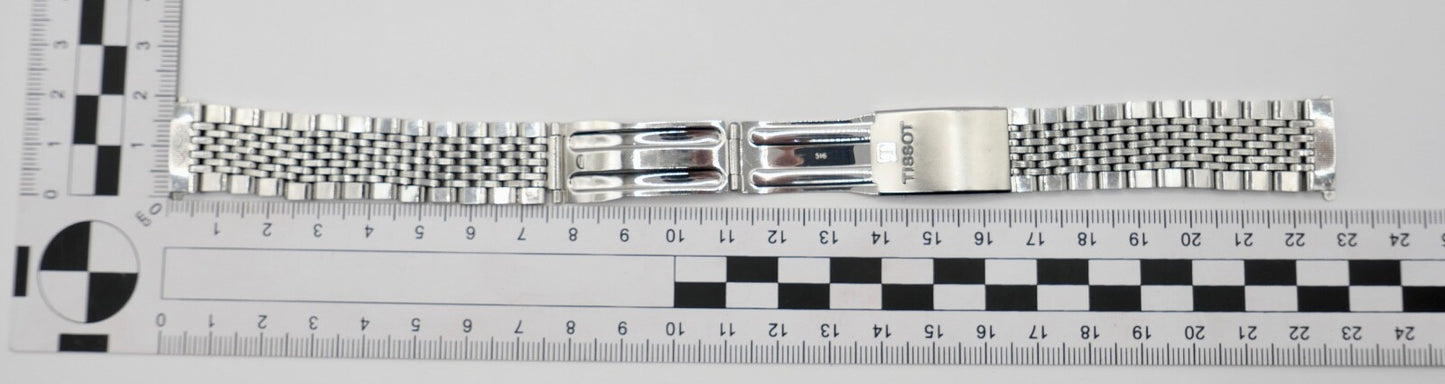 Tissot Edelstahlband Uhrenband 516 Faltschließe 18 mm sehr guter Zustand