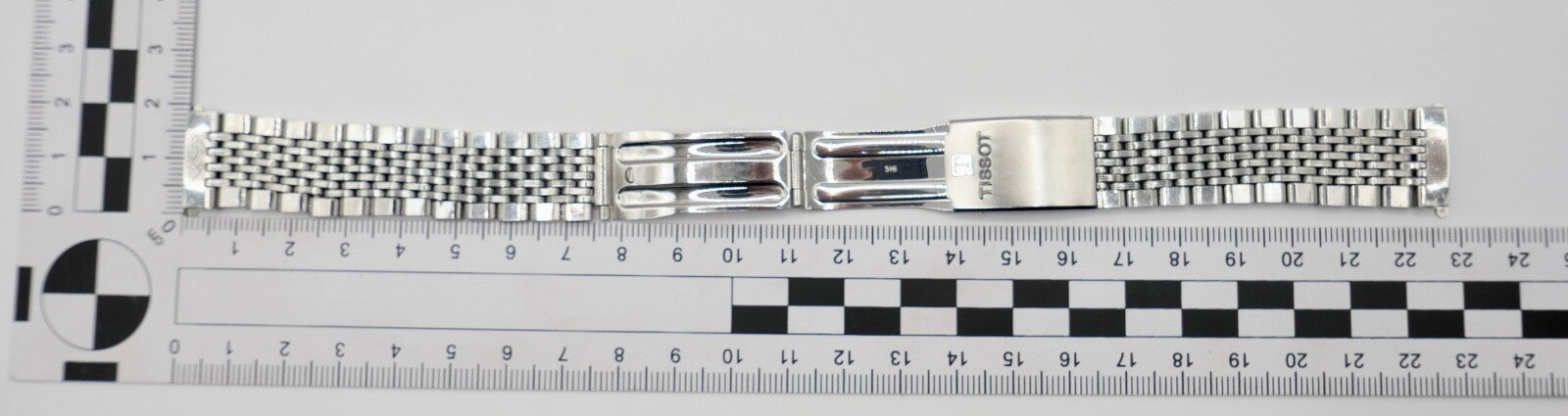 Tissot Edelstahlband Uhrenband 516 Faltschließe 18 mm sehr guter Zustand