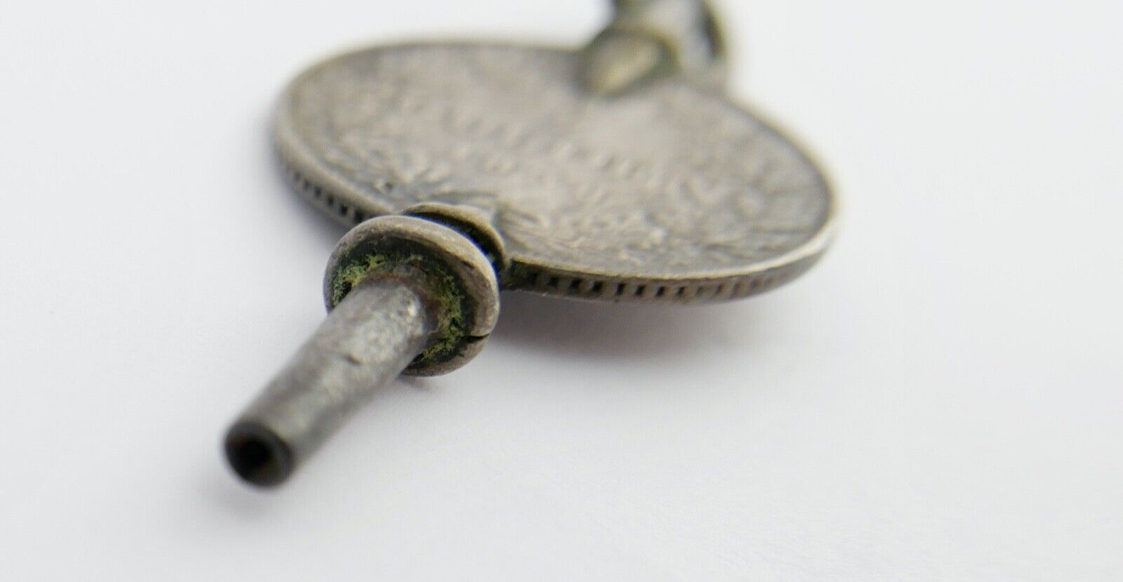 1/2 Gulden 1838 Leopold Baden Taschenuhr / Aufzug Schlüssel Umgearbeitet UNIKAT - Antikhandel-Stuttgart