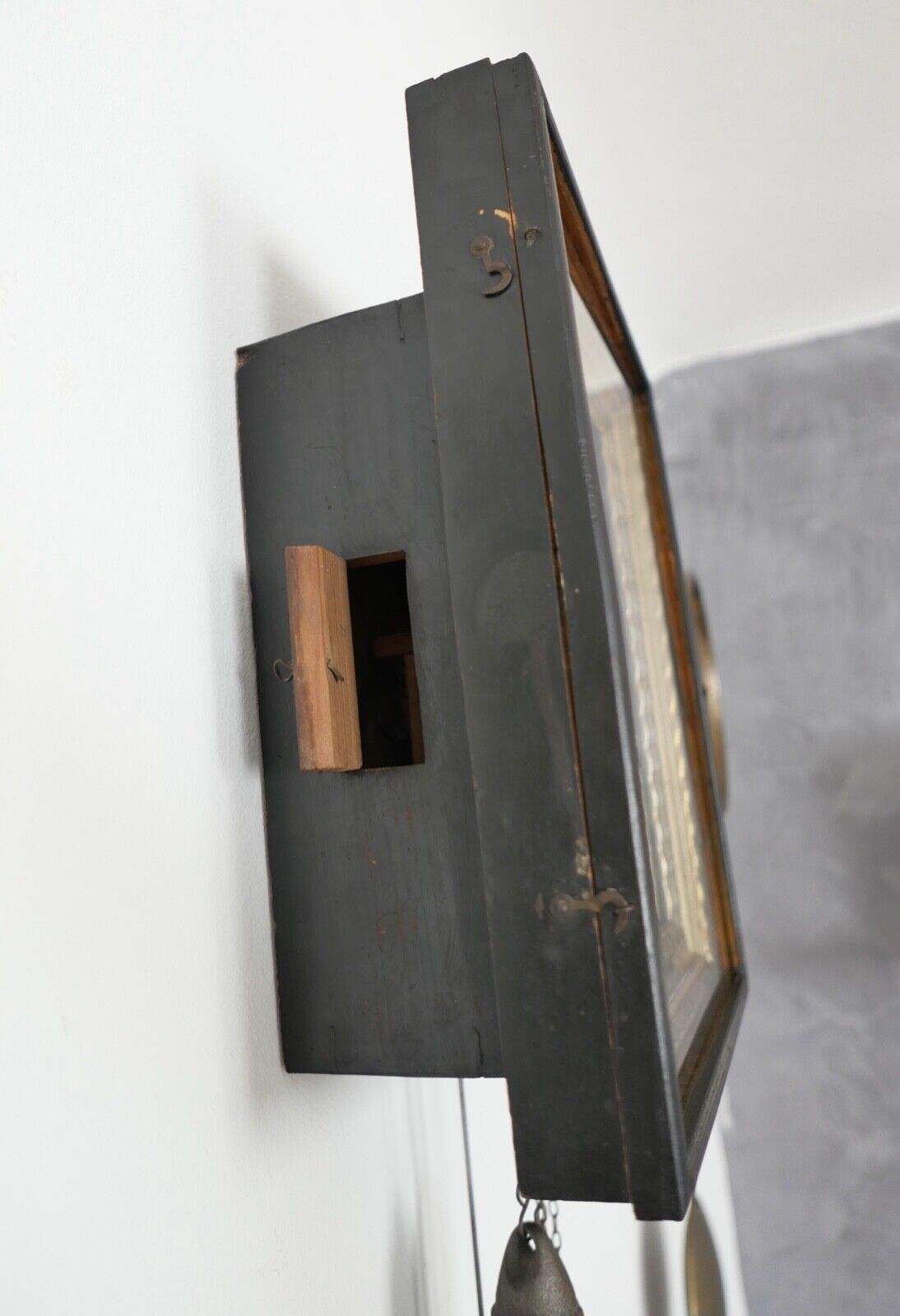 BIEDERMEIER antike Rahmenuhr Bilderuhr Wanduhr Portrait Frauen römische Ziffern - Antikhandel-Stuttgart