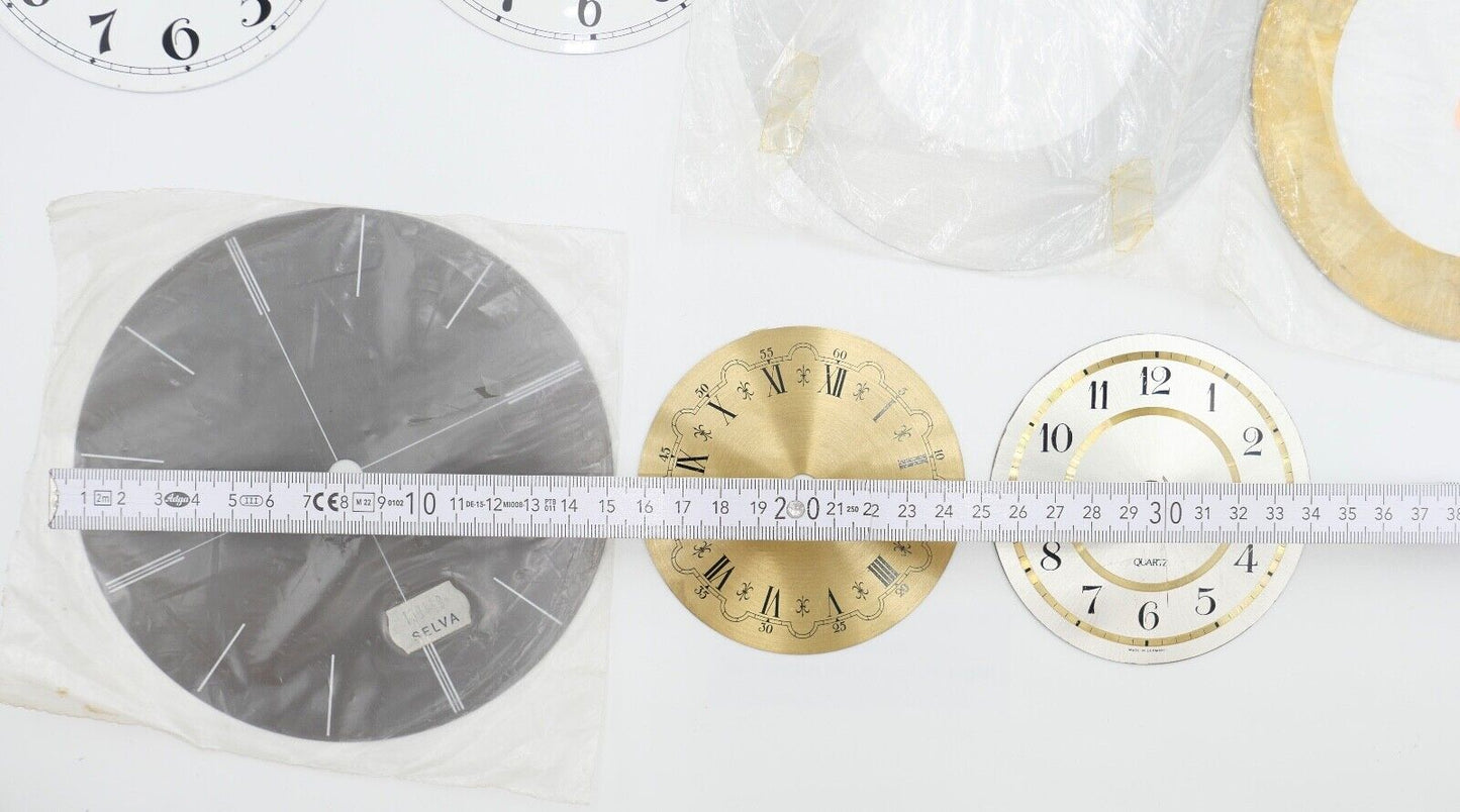 NEU Posten Uhrmacherauflösung Zifferblatt Ersatzteile Aluminium Messing Kaminuhr - Antikhandel-Stuttgart