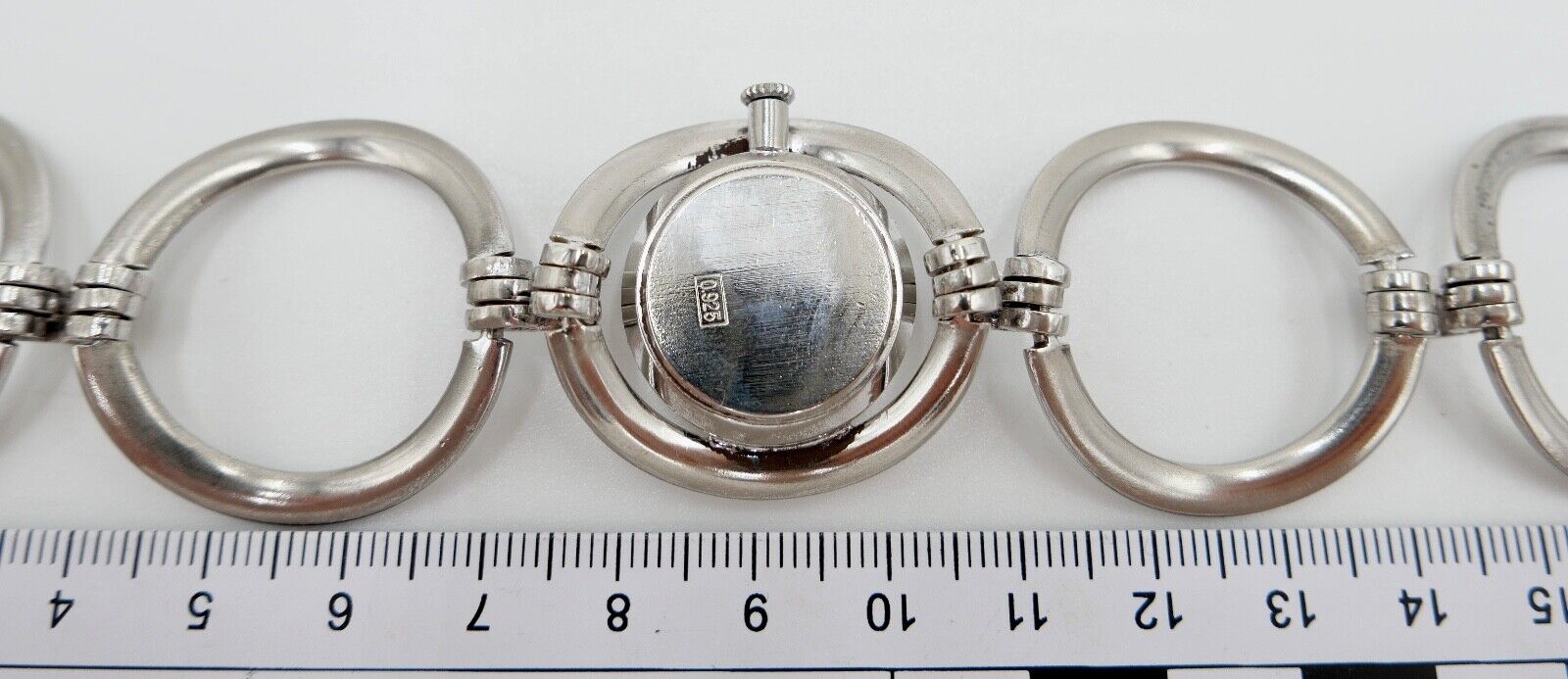 1970er Handaufzug LE MONDE Damen 925 Silber Uhr 45,9 Gr - Antikhandel-Stuttgart