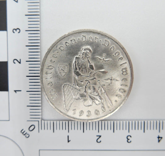 3 Reichsmark 1930 A J.344 WEIMARER REPUBLIK Walther von der Vogelweide - Antikhandel-Stuttgart