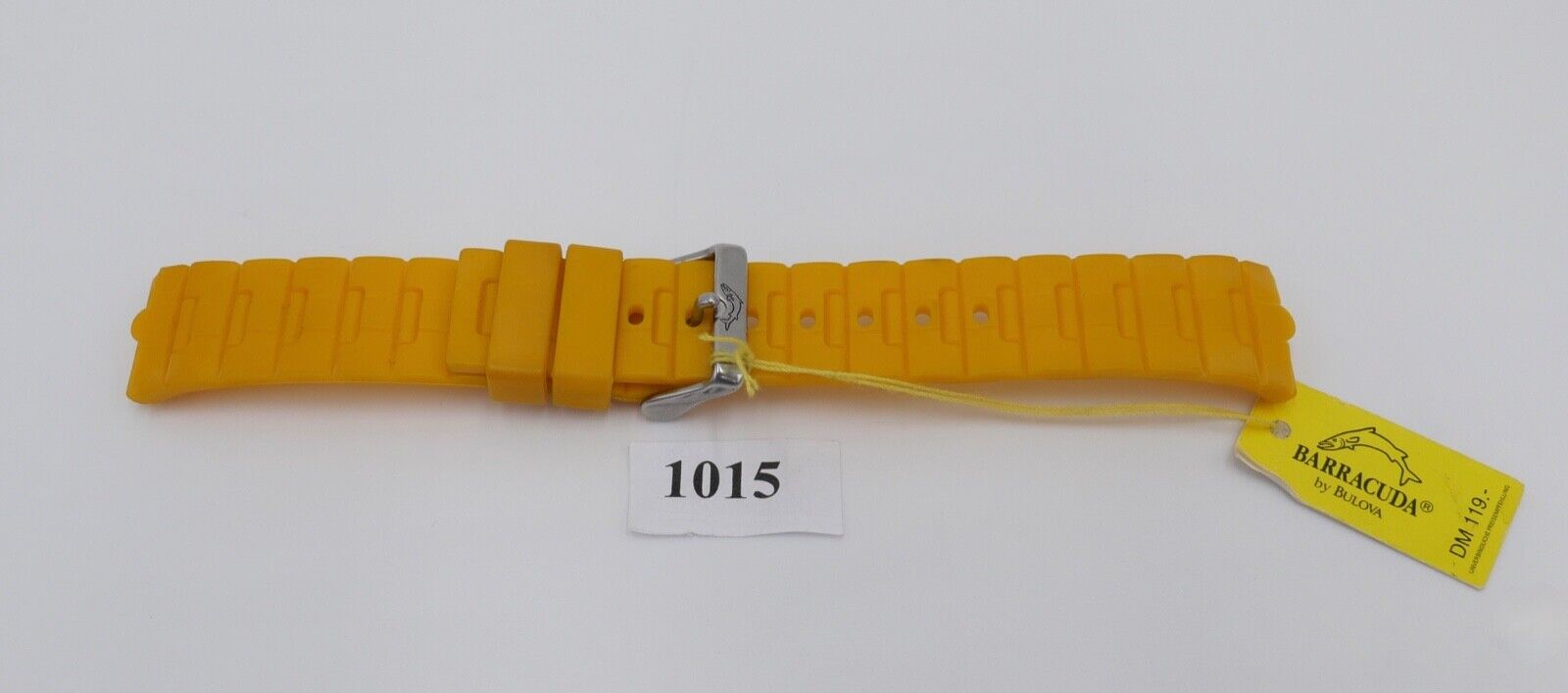 BARRACUDA by Bulova Diver Taucher Gelb 20 mm Gummi Uhrenband Armband NEU - Antikhandel-Stuttgart