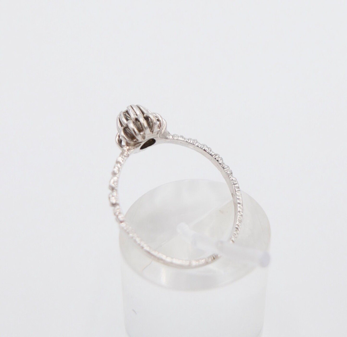 Klassischer Solitär Weißgold Brillant 585 14K Damen Ring 0,25 Ct Gr. 60 VVS - Antikhandel-Stuttgart