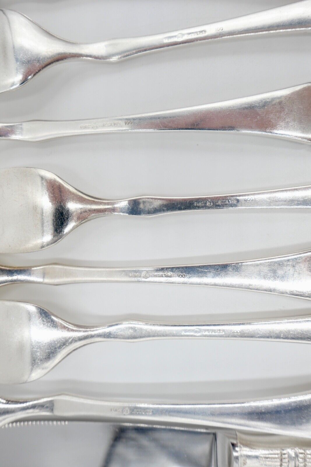 36 Tlg 100 FÜRST FÜROSIL 18/8 Besteck Set Gabel Löffel Messer 100er versilbert - Antikhandel-Stuttgart