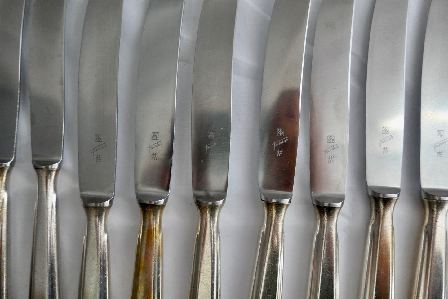 80 Teile WMF 1900 Hammerschlag 90er versilbert Gabel Messer Löffel