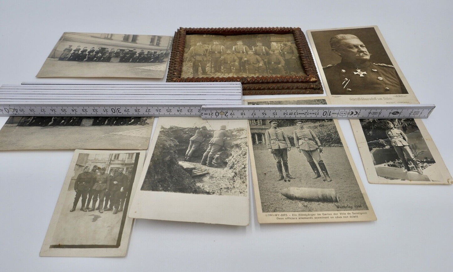 Posten Postkarte WW WK 1 / 2 Fotos Militär Soldaten - Antikhandel-Stuttgart
