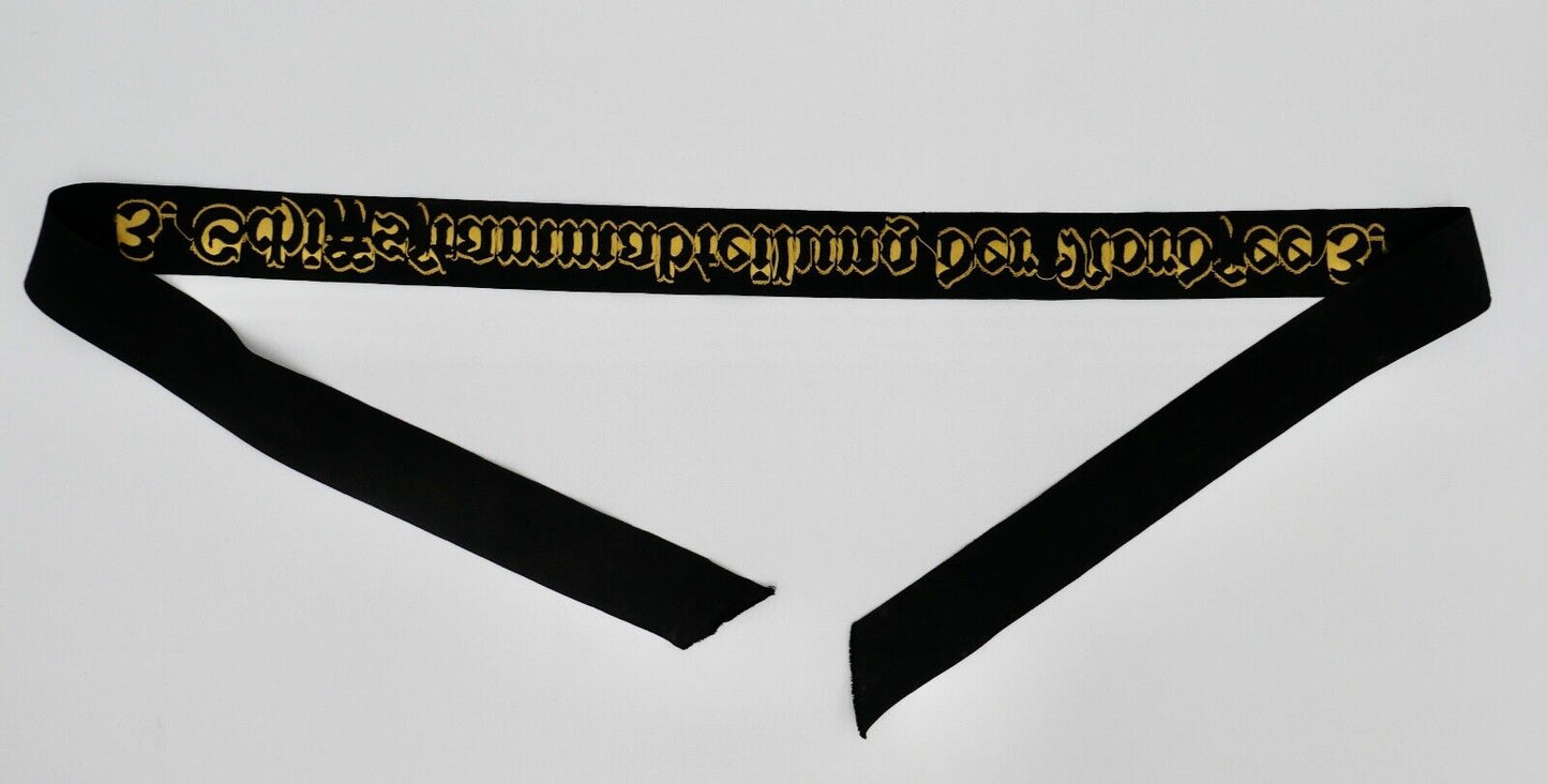 Mützenband " 3. Schiffstammabteilung der Nordsee 3. " Kriegsmarine WK WW Tally - Antikhandel-Stuttgart