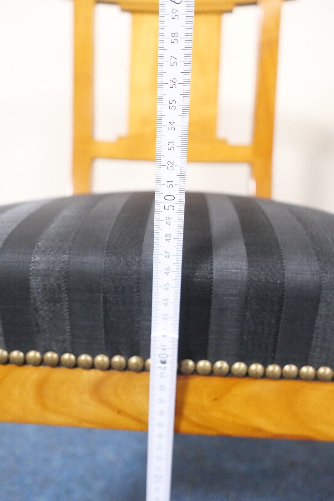 NEUwertig Original Biedermeier um 1820 Holzstuhl Stuhl Sessel Mohair Kirschbaum - Antikhandel-Stuttgart