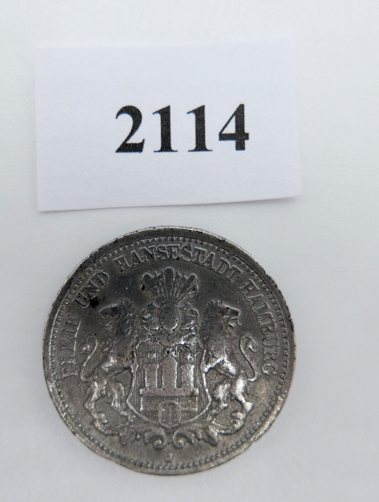 2 Mark Jäger J.61 HAMBURG 1880 J STADTWAPPEN s-ss - Antikhandel-Stuttgart