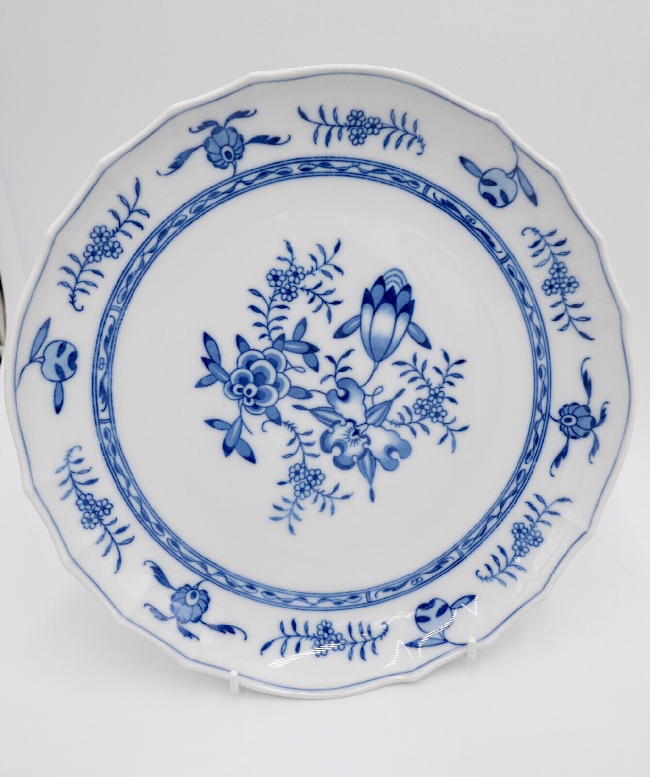 1970er Meissen 2. Wahl Zwiebelmuster 27 cm Wandteller Servierteller große Schale - Antikhandel-Stuttgart