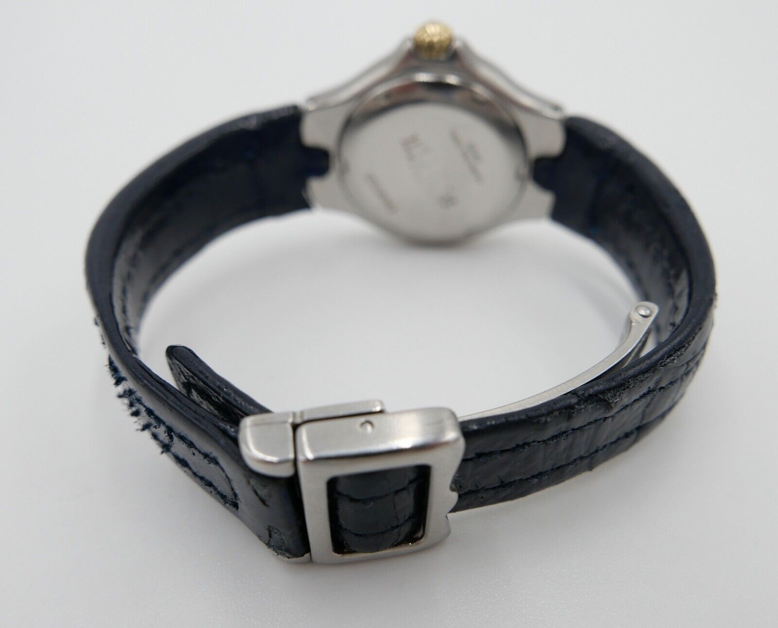 2000er EBEL SPORTWAVE QUARZ E6087621 blaues Lederband Damenuhr Ø 27mm - Antikhandel-Stuttgart