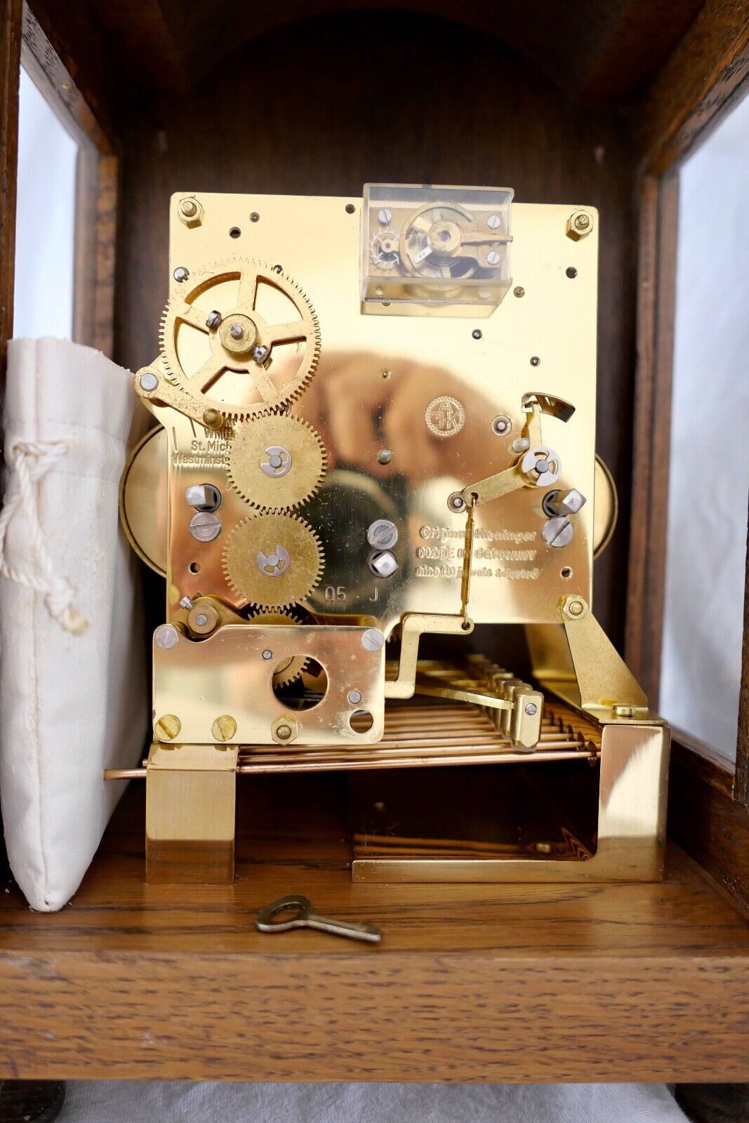 AJK Kieninger Tischuhr H. Mayr Stilluhr Whittington ST. Michael Westminster - Antikhandel-Stuttgart