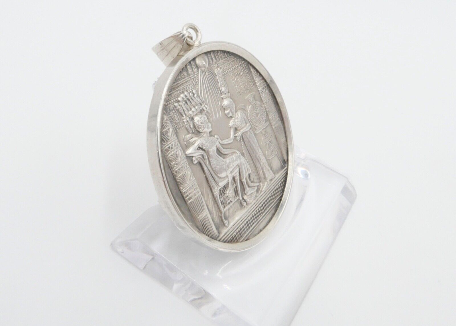 835 Silbermedaille in Fassung Anhänger 1922 Grabentdeckung Tut Ench Amuns 1972 - Antikhandel-Stuttgart