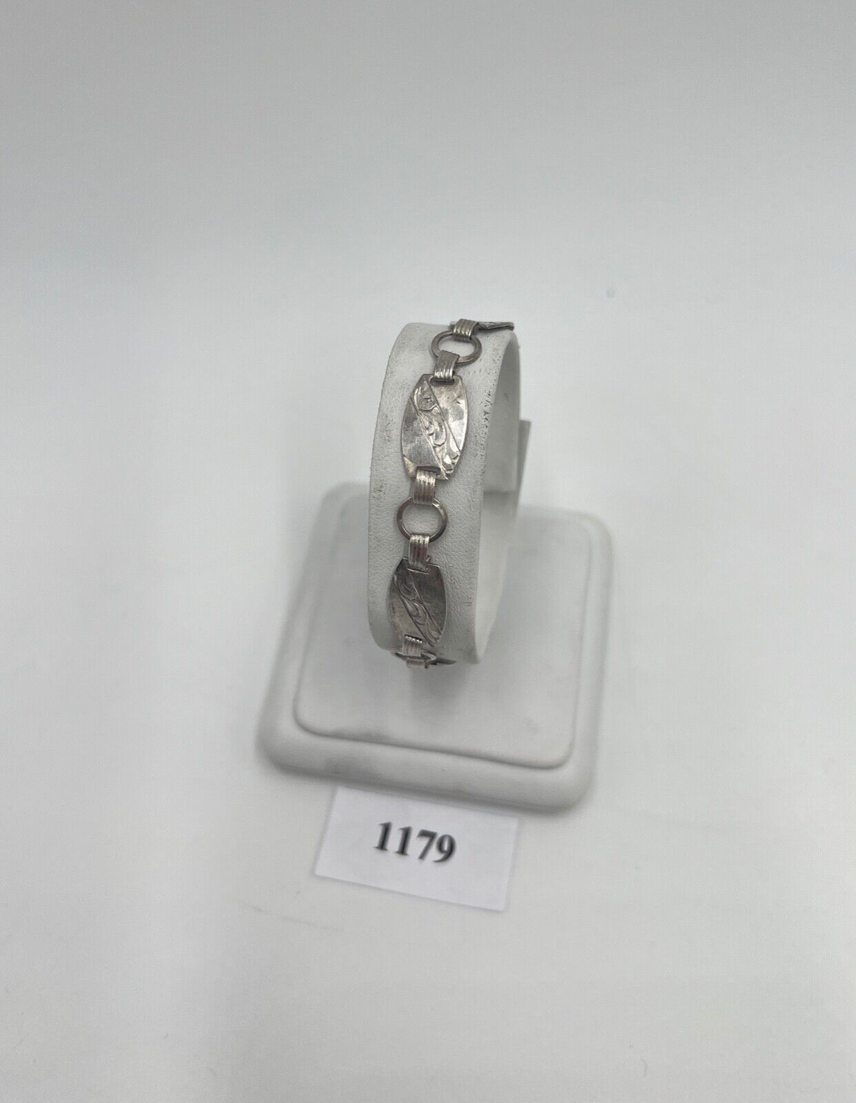 antikes filigranes Jugendstil Silber Armband 800 Silber FGA floral Blumenmuster - Antikhandel-Stuttgart