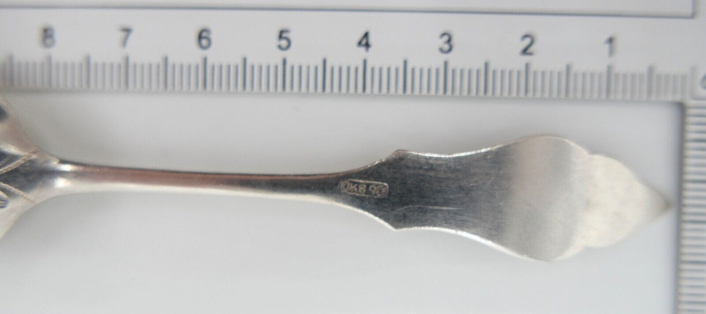 6 Tlg. OKB OTTO KROPP Besteck Ostfriesenmuster 90er Silber versilbert - Antikhandel-Stuttgart