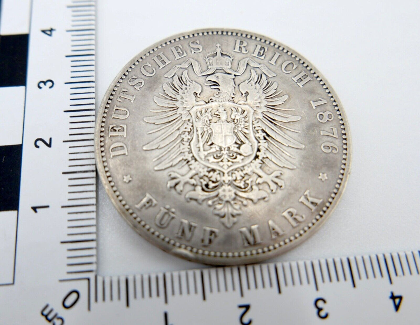 5 Mark 1876 Silbermünze Preussen 1876 A Wilhelm Jäger J.97 Preußen - Antikhandel-Stuttgart