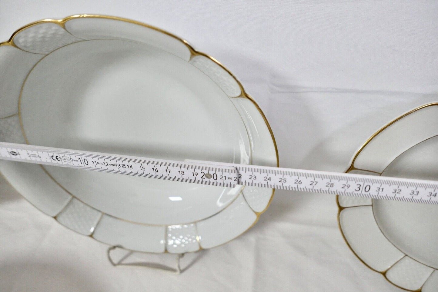 28 tlg. Rosenthal Speiseservice Ph.Rosenthal Goldrand Korbrand Barock 1930er - Antikhandel-Stuttgart