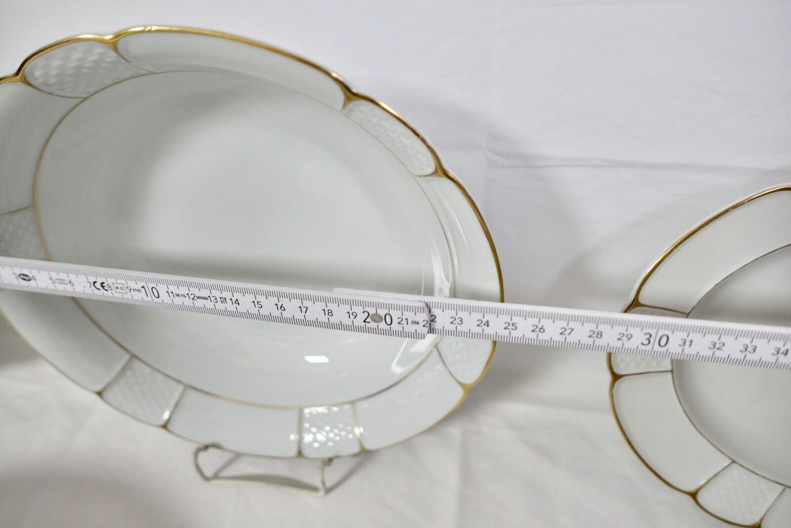 28 tlg. Rosenthal Speiseservice Ph.Rosenthal Goldrand Korbrand Barock 1930er - Antikhandel-Stuttgart