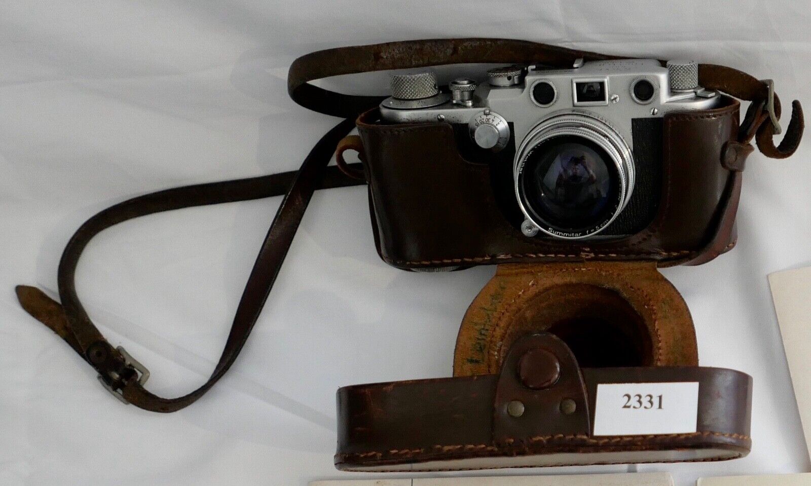 Leitz Leica III C Wetzlar voll funktionsfähig mit Summitar f=5 cm 1:2 aus 1950 - Antikhandel-Stuttgart