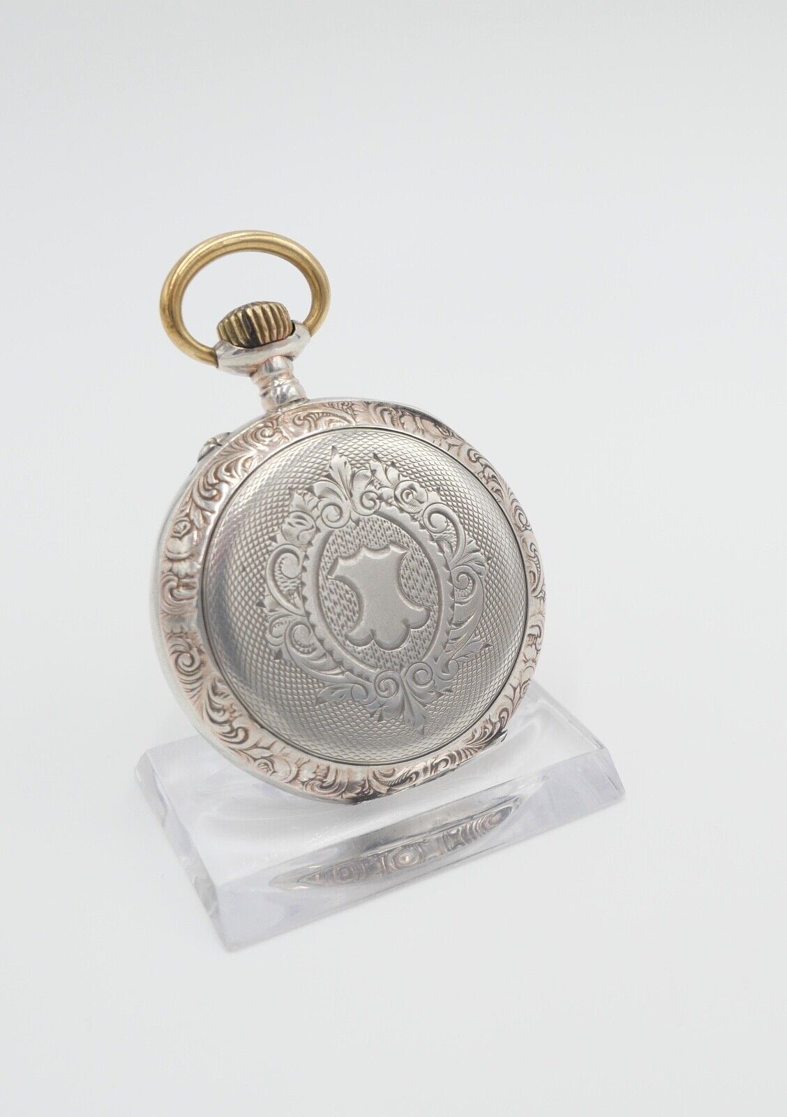 Taschenuhr um 1900 Ø 46mm AM 800 Silber Galonne Schweiz / Deutschland - Antikhandel-Stuttgart