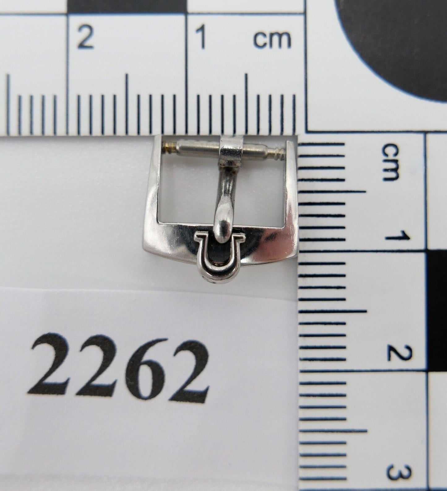 ORIGINAL alte OMEGA Dornschließe EDELSTAHL Armbanduhr 10mm CLASP BUCKLE - Antikhandel-Stuttgart