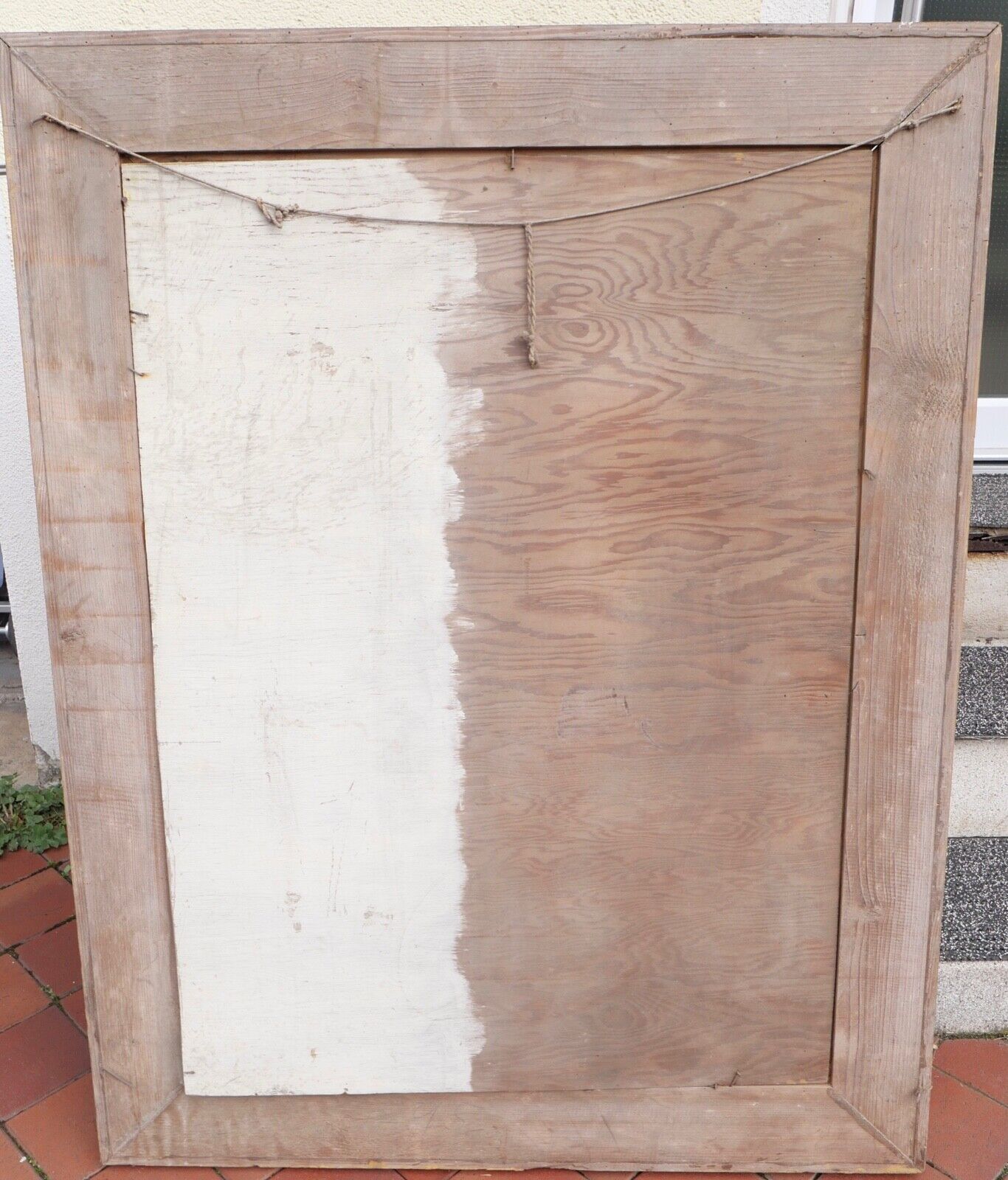 Antikes Religiöses Gemälde signiert " K. Schwarbi Eiken " auf Holz 19.Jh Schweiz - Antikhandel-Stuttgart