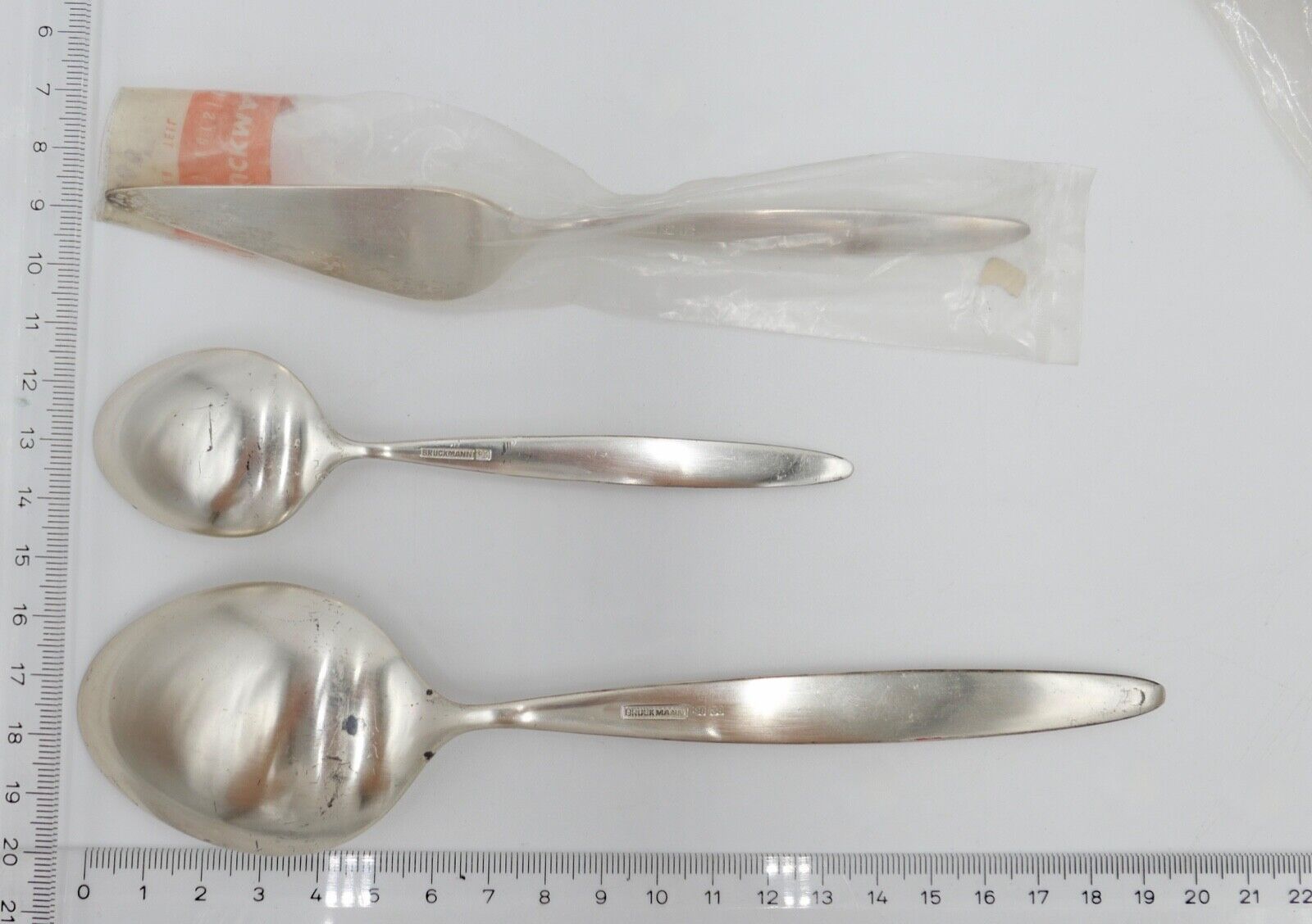 - NEU - 5 Teile BRUCKMANN 766 PALACE Fred Danner 90er Silber Löffel Buttermesser - Antikhandel-Stuttgart