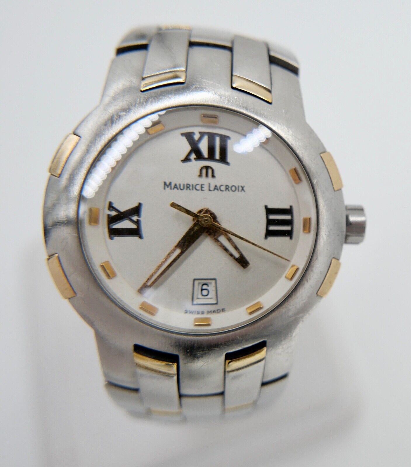 Maurice Lacroix Milestone Ref. 79861 Edelstahl 18 Karat vergoldet Damen Quartz - Antikhandel-Stuttgart