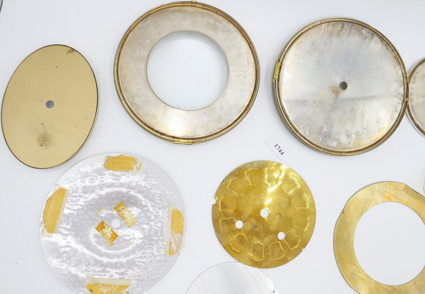 NEU Posten Uhrmacherauflösung Zifferblatt Ersatzteile Aluminium Messing Kaminuhr - Antikhandel-Stuttgart