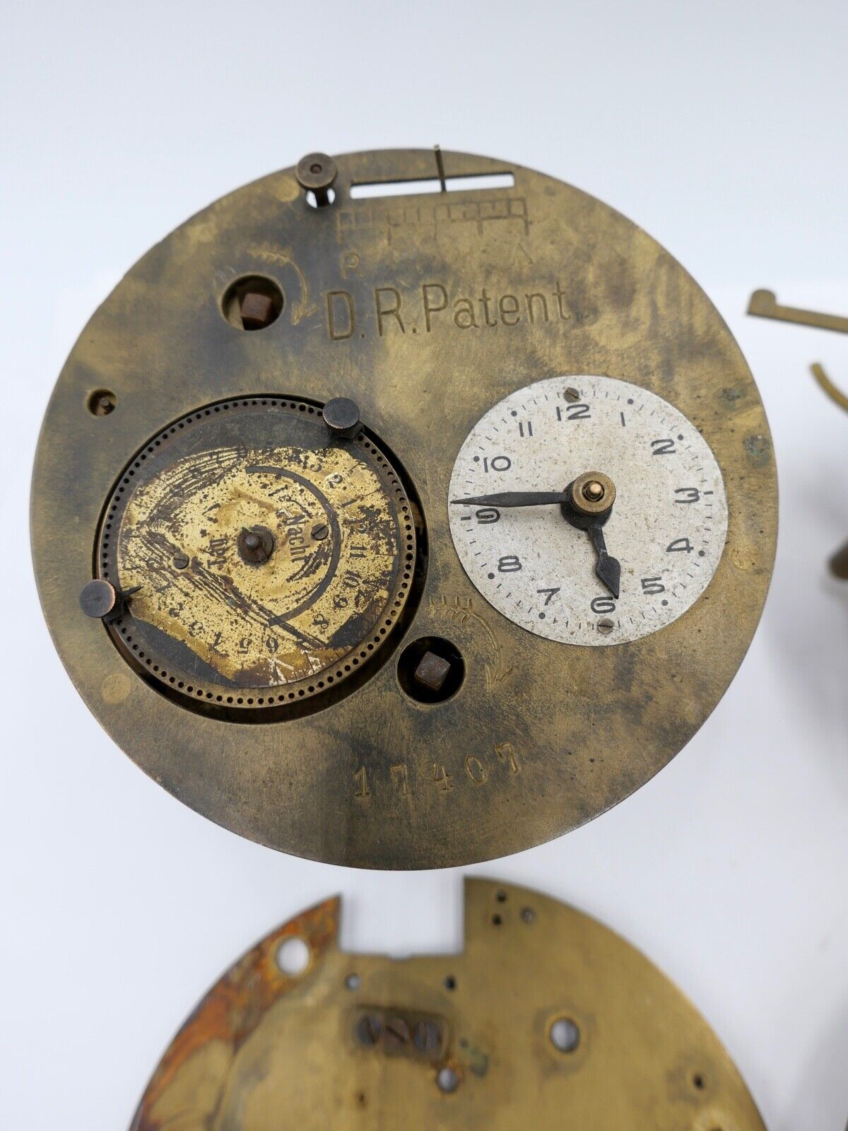 D.R . Patent Zeitschaltuhr Straßenlaterne / Gaslaterne Uhrmacherauflösung defekt - Antikhandel-Stuttgart