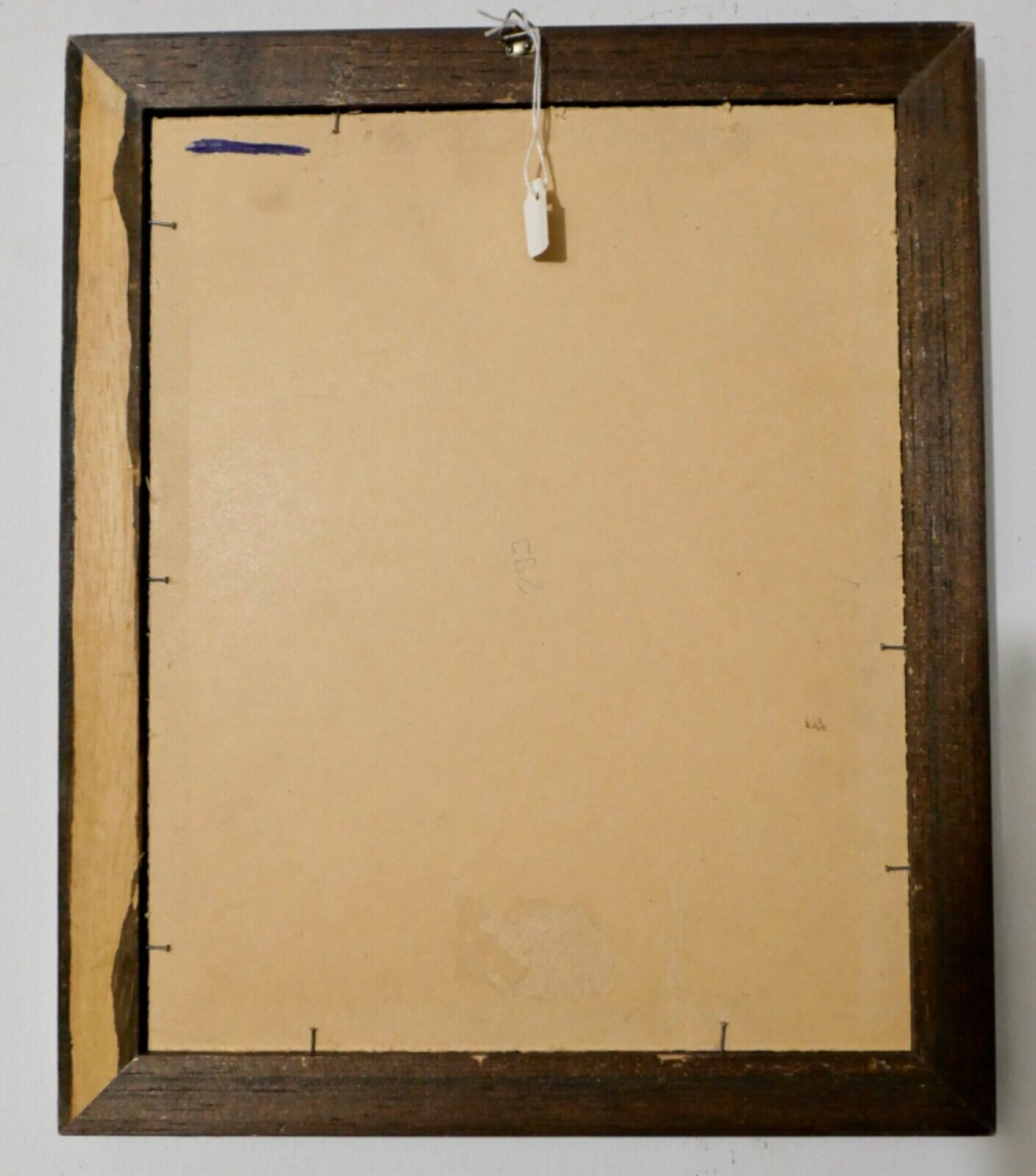 Altes Aquarell Portrait Gemälde Rahmen FRAU MIT KORB 36x30 cm - Antikhandel-Stuttgart