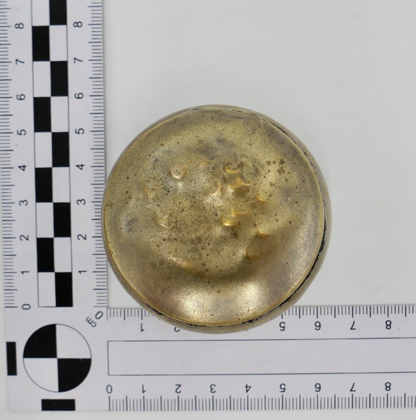 antike kleine Pillendose Deckeldose Tabatiere vergoldet um 1900 - Antikhandel-Stuttgart