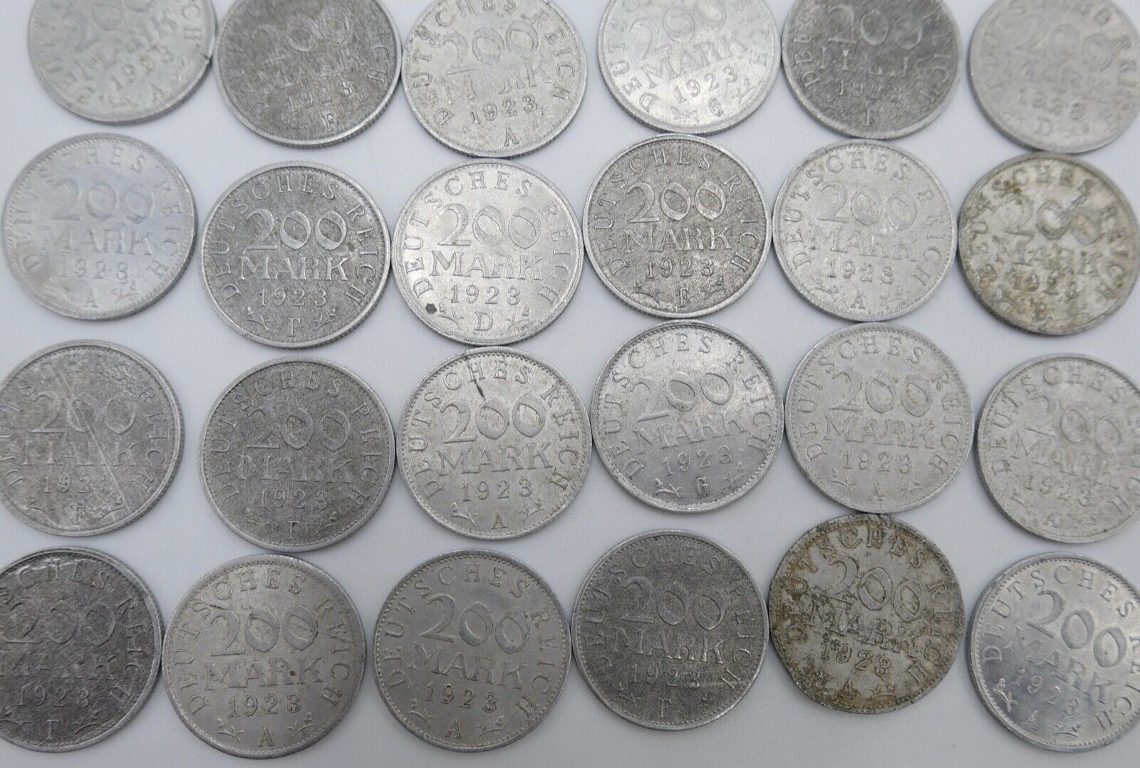 Weimarer Republik 200 Mark Deutsches Reich Ersatz & Inflationsmünzen 1923 J.304 - Antikhandel-Stuttgart