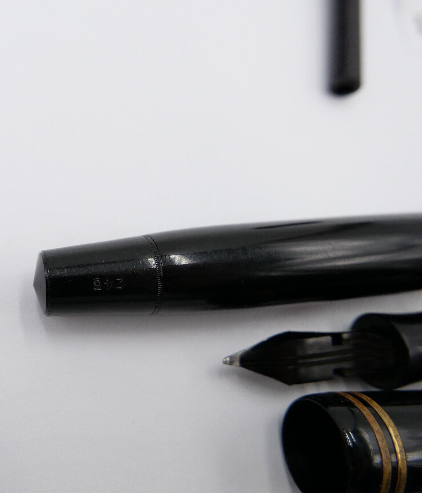 30er 40er Jahre MONTBLANC 246 B Füller Feder 6 Füllfederhalter - Antikhandel-Stuttgart