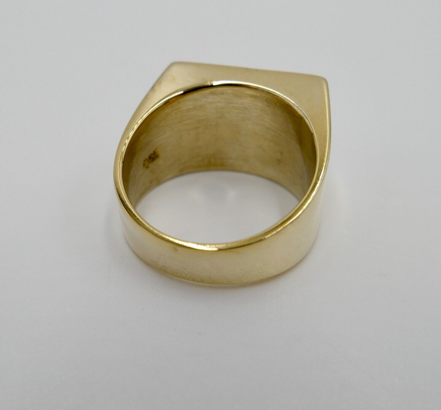 Alter Siegelring Herrenring Ring 835 Silber / Vergoldet Gr. 60-61 mit ONYX - Antikhandel-Stuttgart