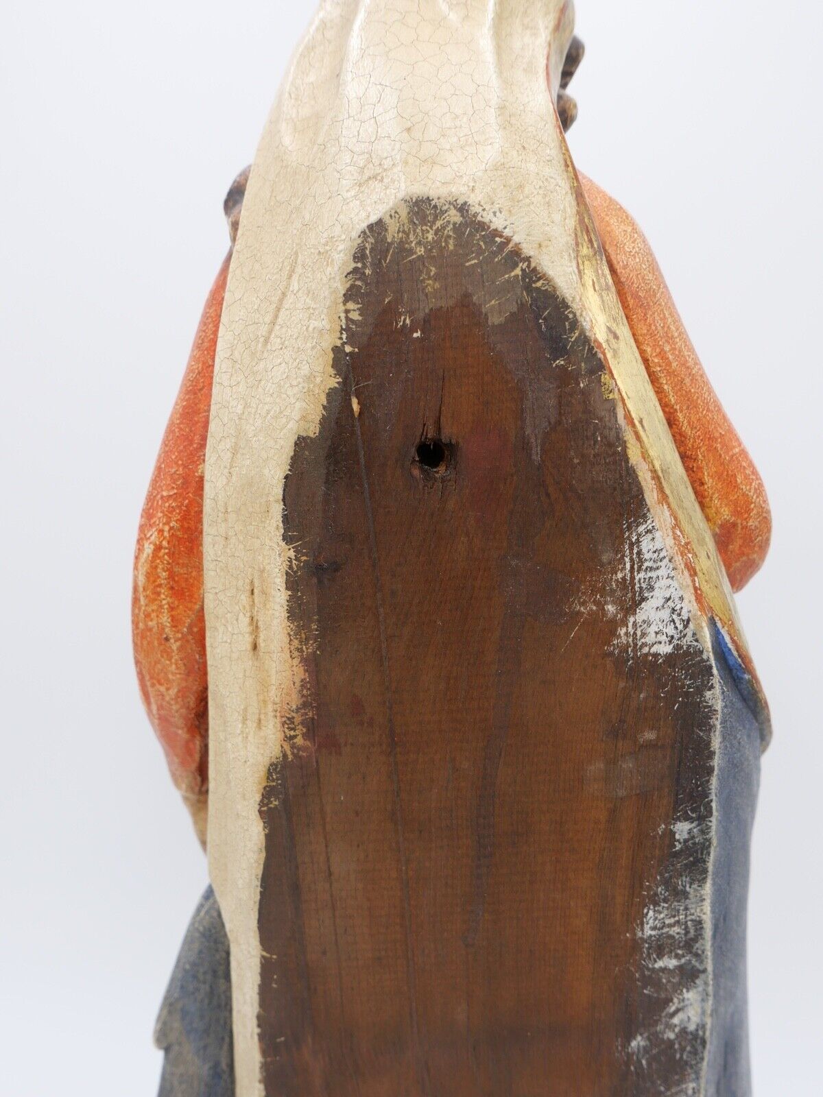 Alte Holzfigur 53cm Holz Heilige Elisabeth Schnitzer Adolf Kasslatter SÜDTIROL - Antikhandel-Stuttgart