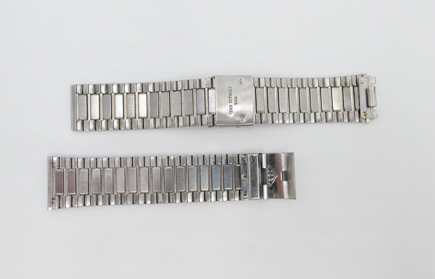 Altes ZODIAC Edelstahlband 18mm Uhrenband Vintage Stahl Gold - Antikhandel-Stuttgart