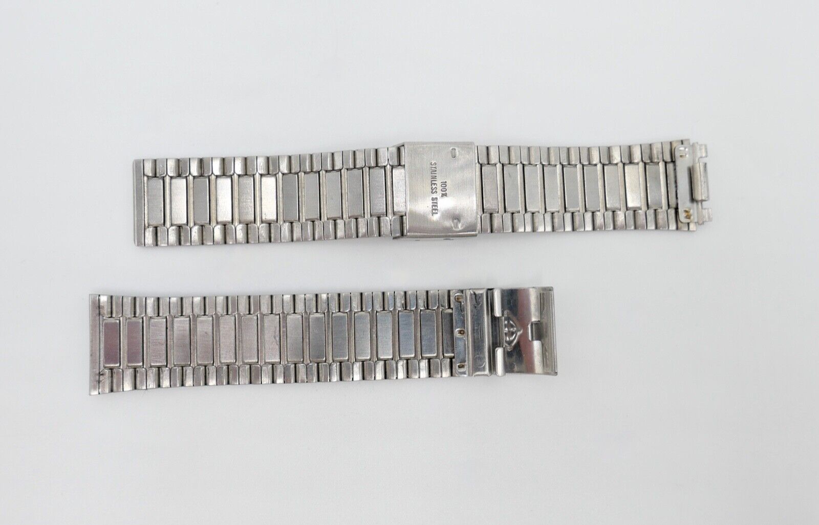 Altes ZODIAC Edelstahlband 18mm Uhrenband Vintage Stahl Gold - Antikhandel-Stuttgart