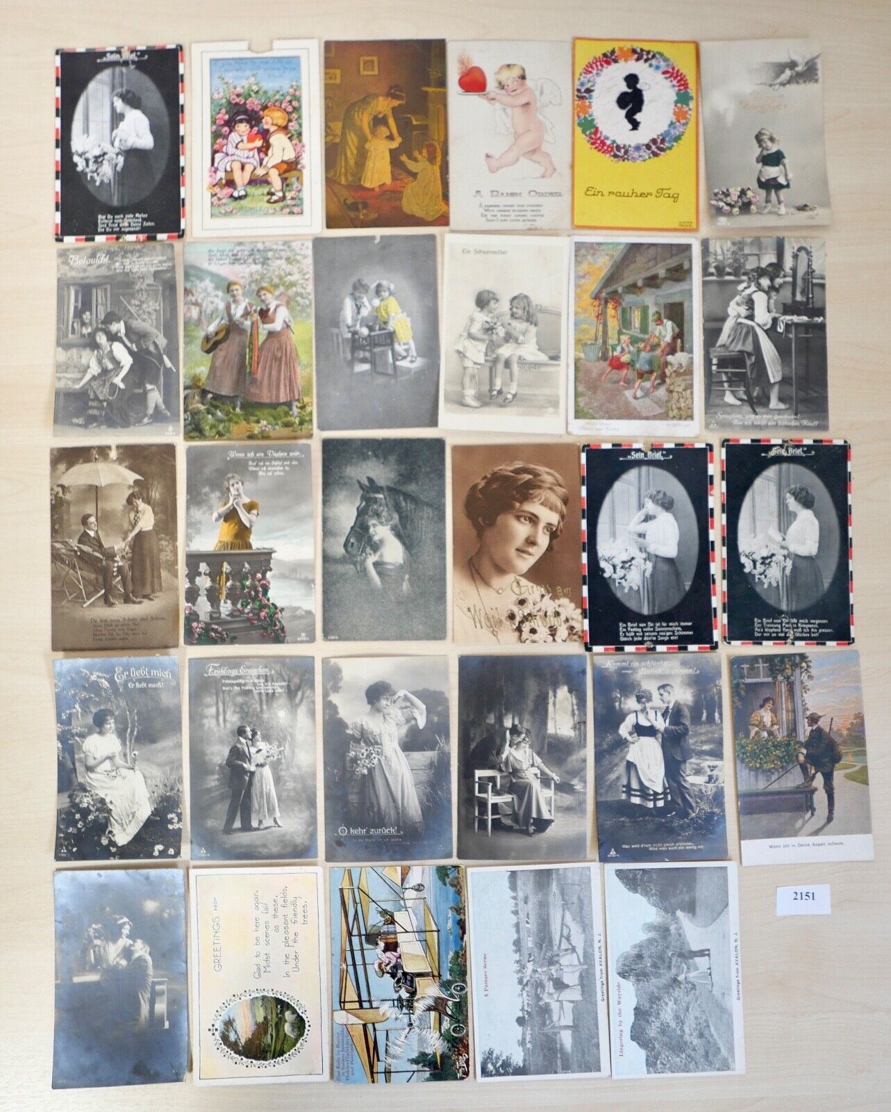 antike Ansichtskarten Postkarten Briefmarken LIEBE VERLIEBT deutsches Reich USA - Antikhandel-Stuttgart