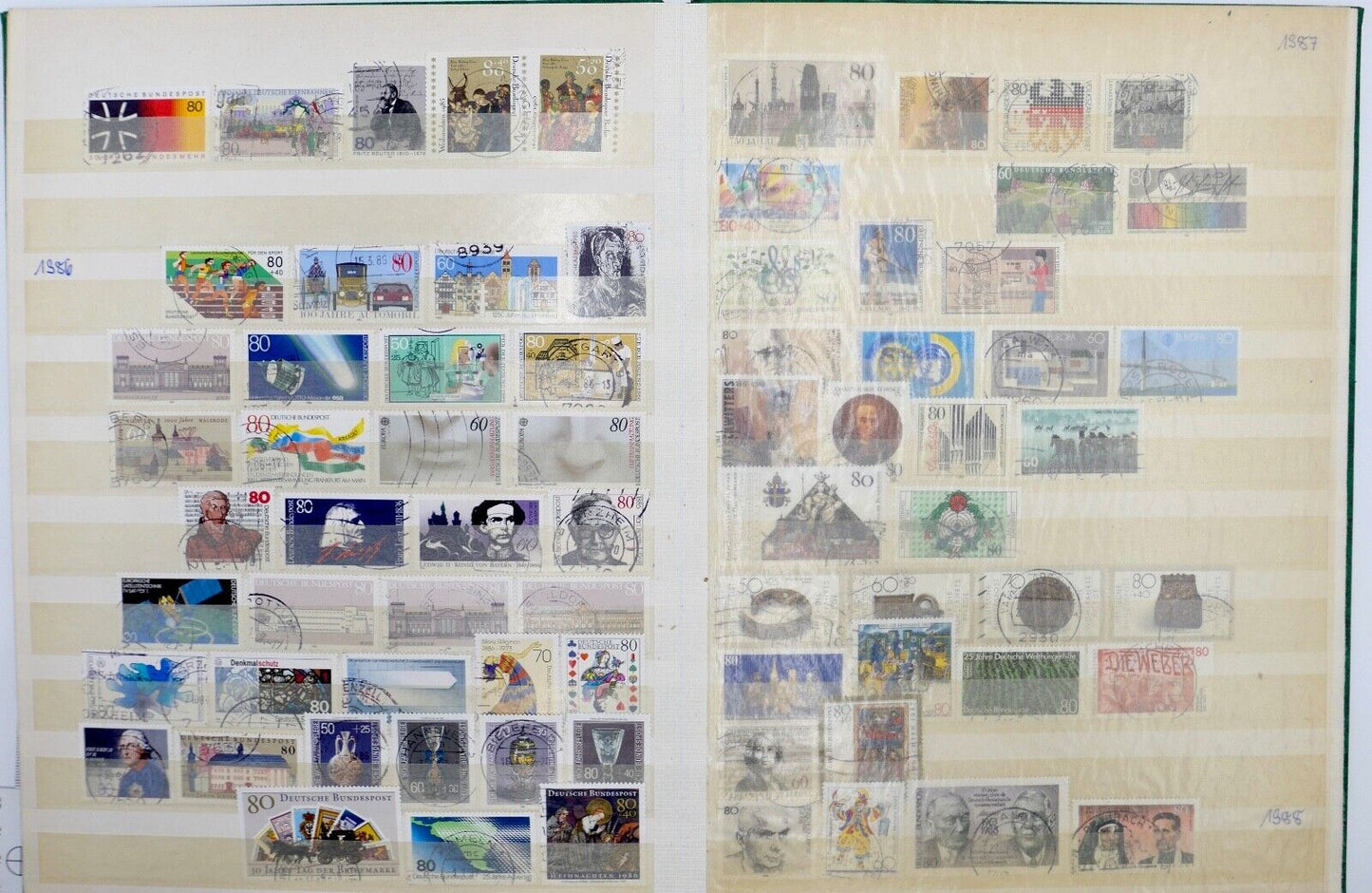 Briefmarken Album Sammlung German stamps 70 80 90 er usw. Jahre - Antikhandel-Stuttgart